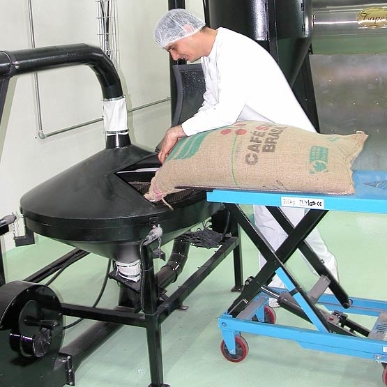 Toper Roasters Full Automatic Industrial And Shop Coffee Roasters Pneumatic Loaders