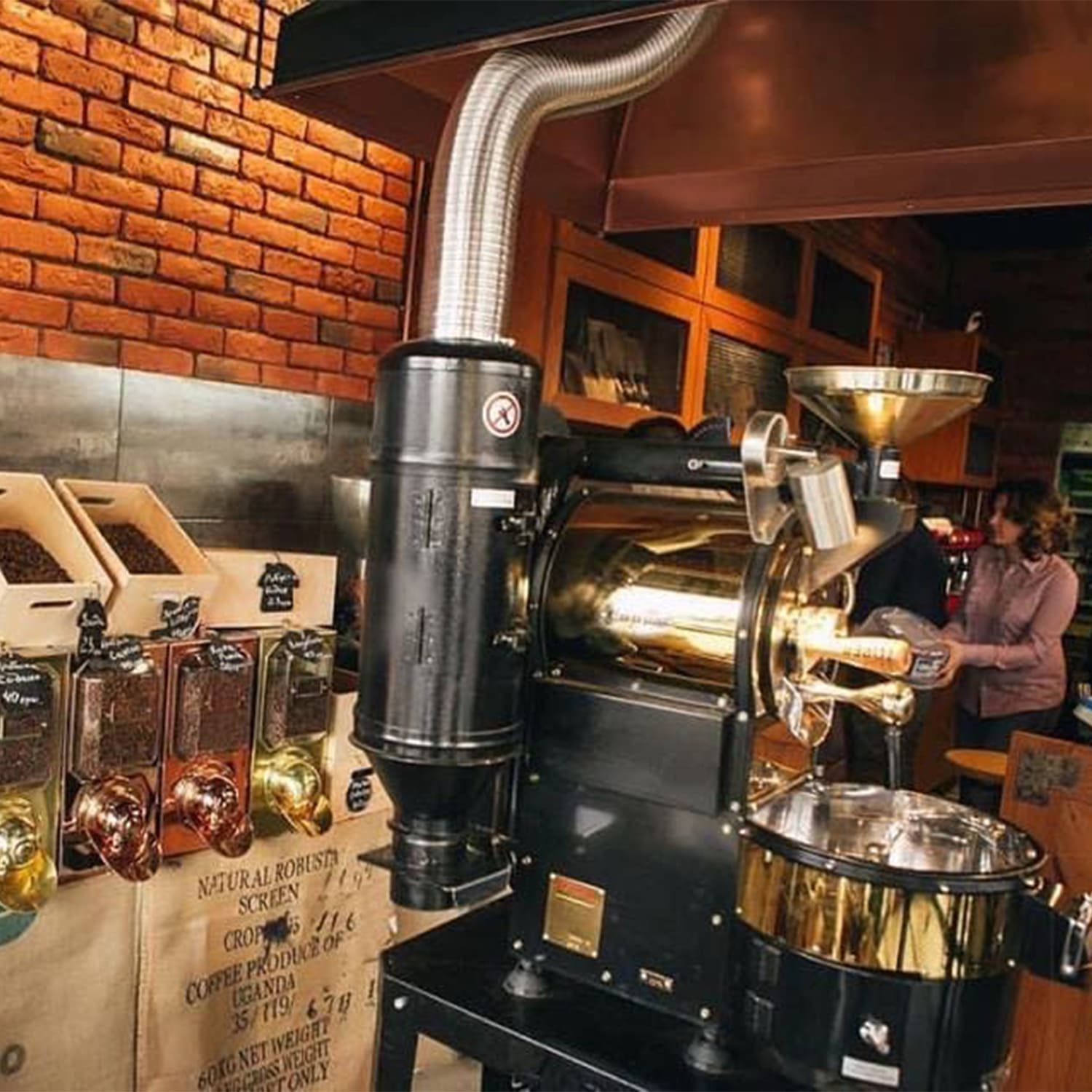 Electric coffee roasters top