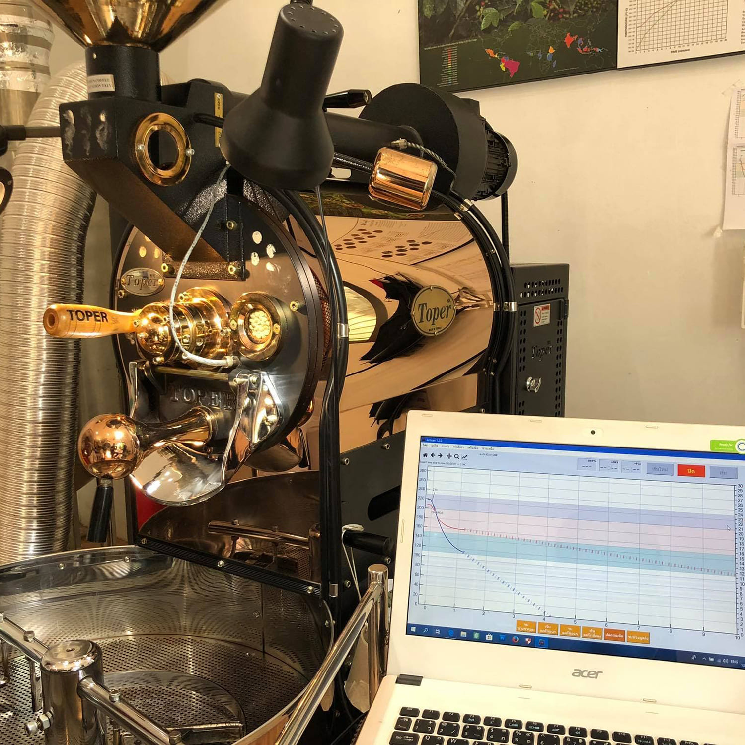 Coffee Roasting Machine Shop Type TKM-SX 10 - Toper Coffee Roasting Machine Shop Type TKM-SX 10 - Toper